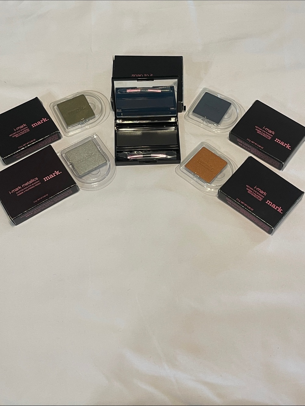 mark. Metallic Single Eyeshadow Set in Green, Silver, Blue, Copper